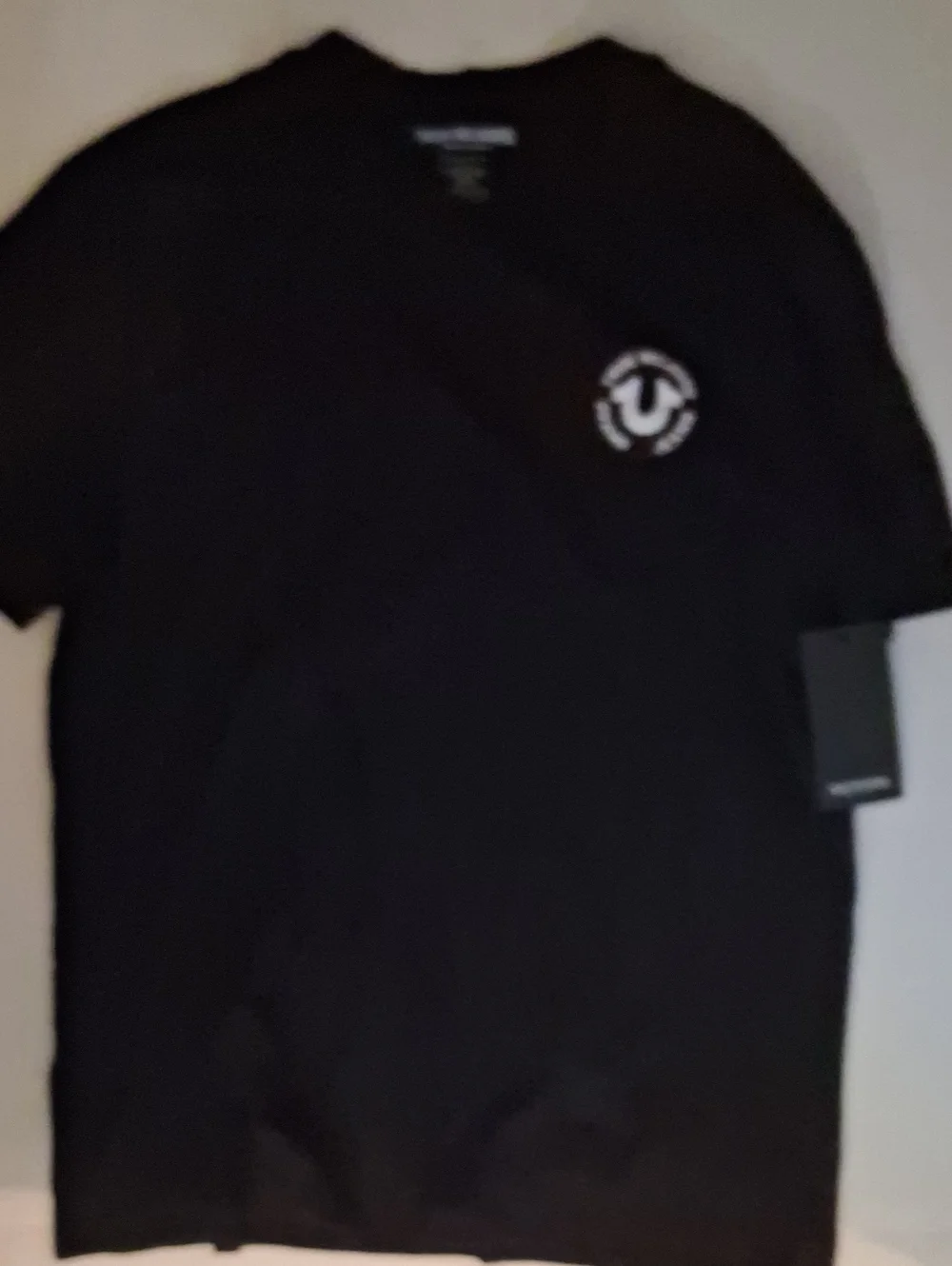True Religion Crystal Buddah T-Shirt Color-Black Size-M NWT